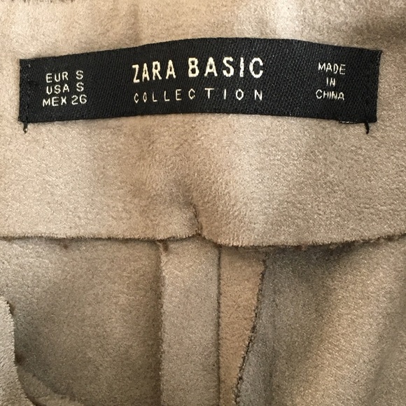 ❗️SOLD❗️Zara Buckle Wrap Suede Skort Shorts - Picture 12 of 12